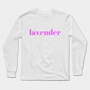 Lavender Long Sleeve T-Shirt